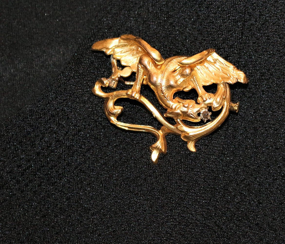 Broche Broche-Pendentif Chimère Art Nouveau 58 Facettes 448