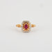 Bague 53 Bague or jaune rubis 58 Facettes