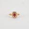 Bague 53 Bague or jaune rubis 58 Facettes