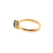 Ring 53.5 Emerald Ring, Diamonds, Yellow Gold 58 Facettes
