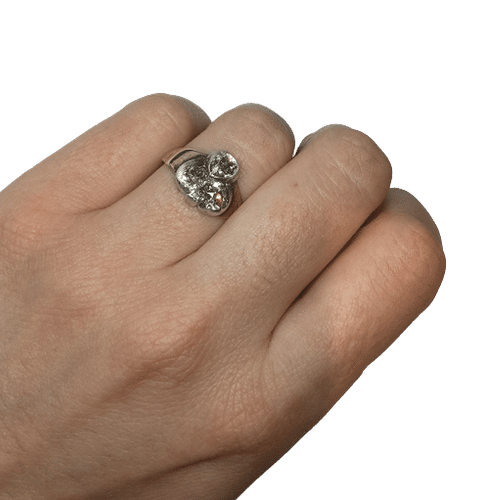 Bague 55 BAGUE TREFLE DIAMANTS 58 Facettes