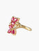 Ring Double leaf ruby ​​ring in yellow gold 58 Facettes LP10-14