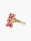 Bague Bague double feuilles rubis or jaune 58 Facettes LP10-14
