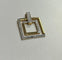 Pendentif Pendentif Carré or et diamants 58 Facettes 20400000411