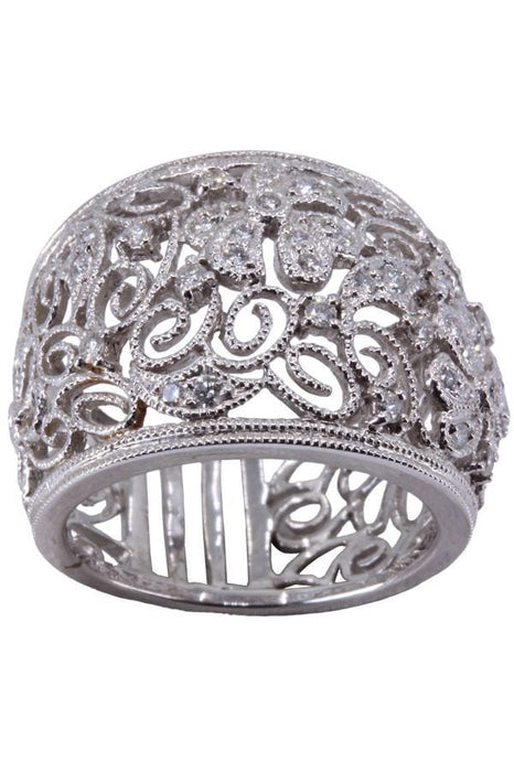 Bague 53 BAGUE MODERNE DIAMANTS 58 Facettes 074041