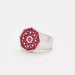 Ring 57 Paved Diamond & Ruby Ring 58 Facettes 1176