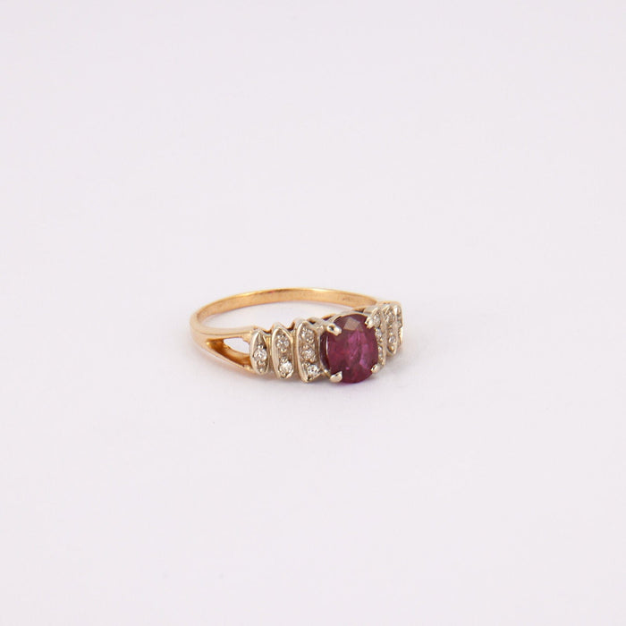 Bague 55 Bague Rubis et Diamants 58 Facettes