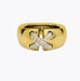 54 CHAUMET ring - YELLOW GOLD AND DIAMOND LINK RING 58 Facettes 080043-054
