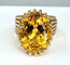 Bague 50 Bague or jaune citrine 58 Facettes AB299