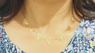 Necklace Drapery necklace in yellow gold 58 Facettes 31488