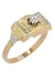 Ring 55.5 OLD SOLITAIRE 0.14 CARAT 58 Facettes 040381