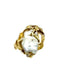 GILBERT ALBERT ring. Yellow gold, pearl and diamond ring 58 Facettes