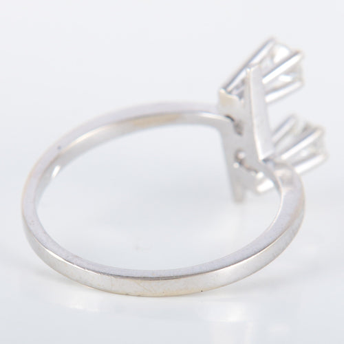 Bague 56 Bague Toi & Moi Art Déco Diamants 58 Facettes 8392