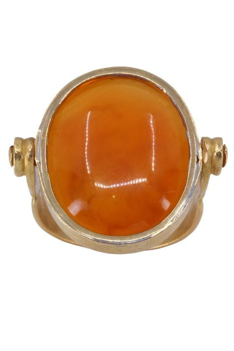 Bague BAGUE INTAILLE CITRINE RÉVERSIBLE 58 Facettes 069461