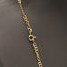 Yellow gold chain necklace with heart pendant 58 Facettes E359446A