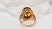 Bague Bague vintage en or jaune et citrine 58 Facettes 31147
