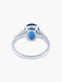 Ring White Gold Sapphire Diamonds Ring 58 Facettes