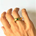 Ring 54 Emerald and Diamond Ring Yellow Gold 58 Facettes 20400000682
