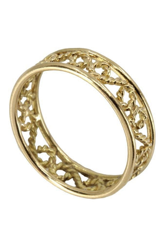 Bague 54 BAGUE MODERNE FILIGRANE 58 Facettes 052251