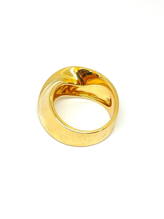 Bague Bague or jaune Ligne de diamants 58 Facettes