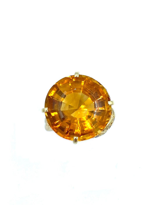 Bague Bague D’AVOSSA citrine & diamants 58 Facettes