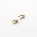 Dormeuses diamond earrings in yellow gold and platinum 58 Facettes
