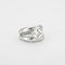Bague 53 Solitaire or gris, diamants 58 Facettes HS20351