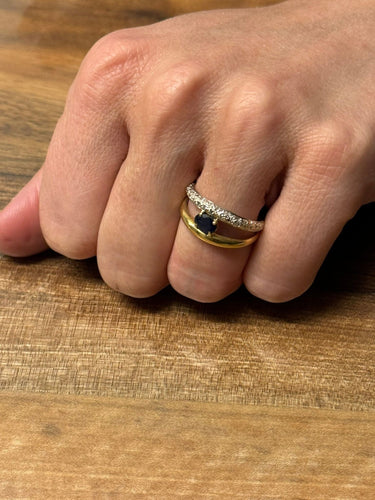 Bague 57 Bague en diamants & saphir 58 Facettes 664056