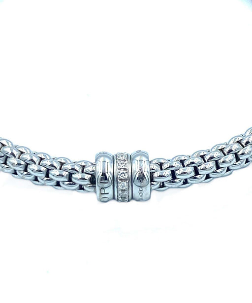 Bracelet FOPE - Bracelet or blanc et diamants 58 Facettes