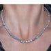 COLLIER RIVIERE necklace complete White gold Diamonds 58 Facettes D360627LF