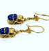 Earrings Earrings in Yellow Gold & lapis lazuli 58 Facettes