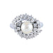 Ring Pearl and Diamond Ring 58 Facettes