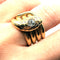 Bague Bague serpent or jaune diamants 58 Facettes 2716