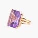 Bague 50 Bague Or jaune Pierre violette 58 Facettes