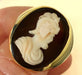 Ring 61 Signet Ring Yellow Gold Cameo Agate 58 Facettes R 1274 mnoe
