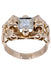 Ring 2 gold solitaire ring, diamond 58 Facettes 062641