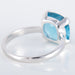 Bague 52 Bague Solitaire Topaze bleue 58 Facettes 8384