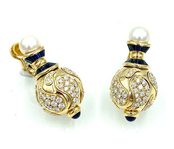Boucles d'oreilles CHOPARD. Collection Casmir, boucles d’oreilles 58 Facettes