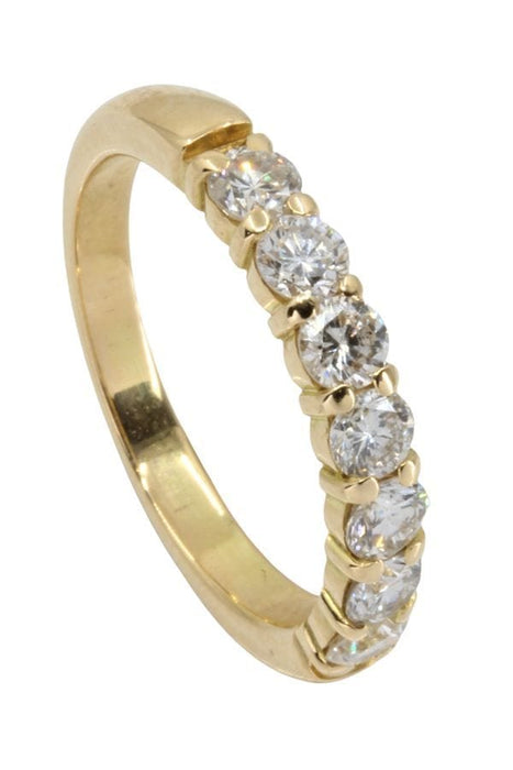 Bague DEMI-ALLIANCE DIAMANTS 58 Facettes 047291