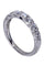 Bague 51 Demi-alliance or blanc diamants 58 Facettes 079291