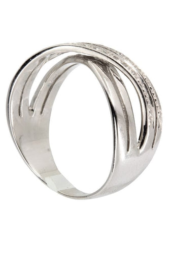 Bague BAGUE ENTRELACÉE DIAMANTS 58 Facettes 003891