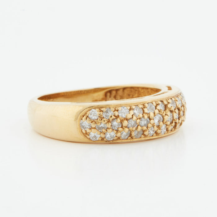 Bague 53 Bague Or jaune Diamants 58 Facettes REF 3065/12