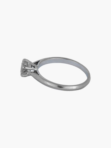 Bague Bague or blanc solitaire diamant 58 Facettes
