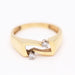 Ring 54 Gold Diamond Second Hand Ring 58 Facettes E358383