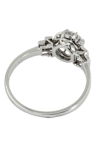 Bague SOLITAIRE DIAMANT ART-DÉCO 0.65 CARAT 58 Facettes 044181