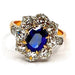 Ring "Marguerite" gold and sapphire ring 58 Facettes