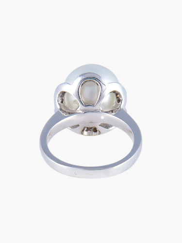 Bague 53 Bague Perle de Tahiti grise 58 Facettes 336.31