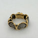 48 FRED Ring - Force 10 Yellow Gold & Steel Ring 58 Facettes E015
