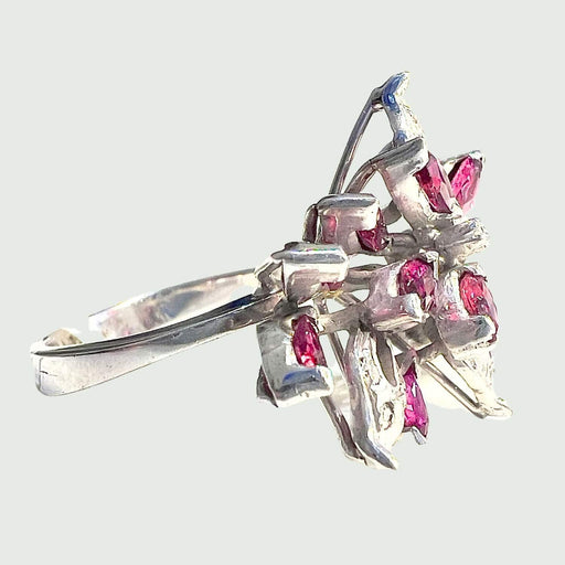Bague Bague Florale Rubis Diamants 58 Facettes Q895 (514)