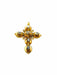 Pendentif Sublime croix antique en or et diamants taillés en rose de table 58 Facettes